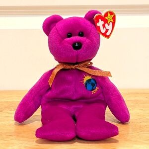3/$30 Ty Millennium Bear Beanie Baby